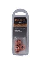 Connect 30741 Copper Flashed Nut Flanged & Self Locking M8 x 1.25 x 13mm Hex 5pc