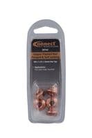 Connect 30742 Copper Flashed Nut Flanged & Self Locking M8 x 1.25 x 10mm Hex 5pc