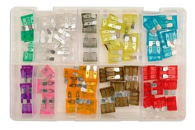 Connect 31856 Assorted Standard Blade Fuses Box Qty 80