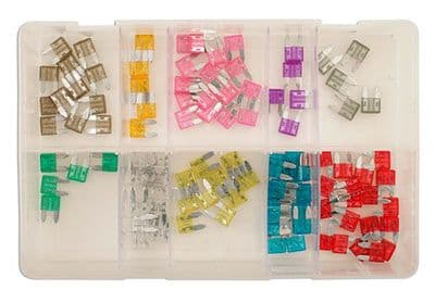 Connect 31857 Assorted Mini Blade Fuses Box Qty 100