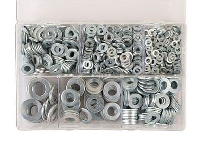 Connect 31862 800 Piece Assorted Form A Flat Washers Box