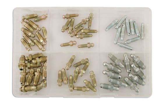 Connect 31882 Assorted Brake Bleed Screws Box Qty 60