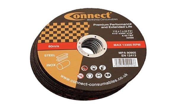 Connect 32251 Connect 115mm x 1.0mm Extra Thin Discs Tin 10