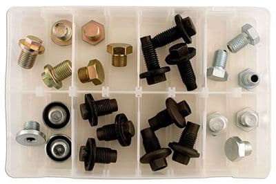 Connect 32753 Sump Plug UK Assortment 24 plugs plus washers to suit