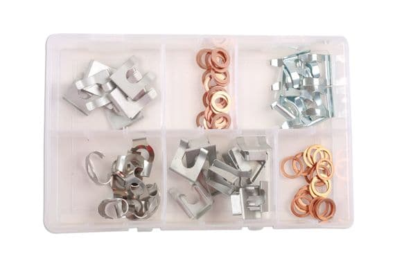 Connect 34157 80 Piece Brake Hose Clips 15 - 28mm Set