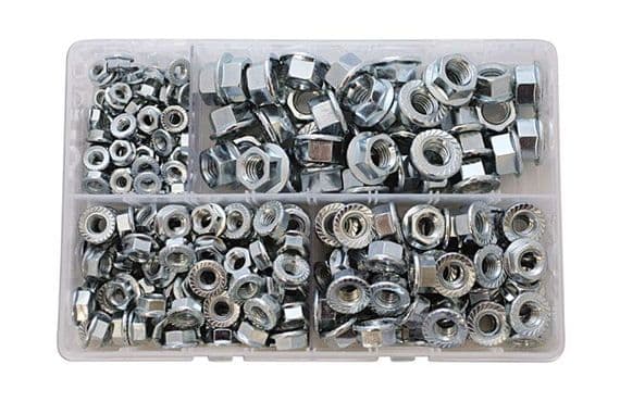 Connect 35015 225 Piece Assorted Metric Flange Nuts Box