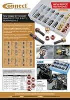 Connect 35415 Brass Nut M10 x 1.5 x 17mm Hex 10pc