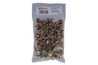 Connect 36425 Zinc Hexagon Head Body Screw With Washer - Pack 50