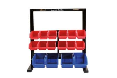 Connect 36996 16 Storage Bin System c/w Magnetic Bar For Tool Storage