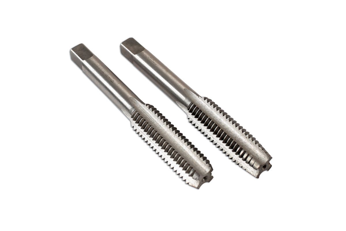 Kit Of 2 BGS Professional Handheld Taps - M14 X 1.0 Pre-Tap Threading Tool
