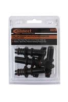 Connect 37204 Straight Male Plastic Pipe Connector 11.8mm x 10mm Pk 5