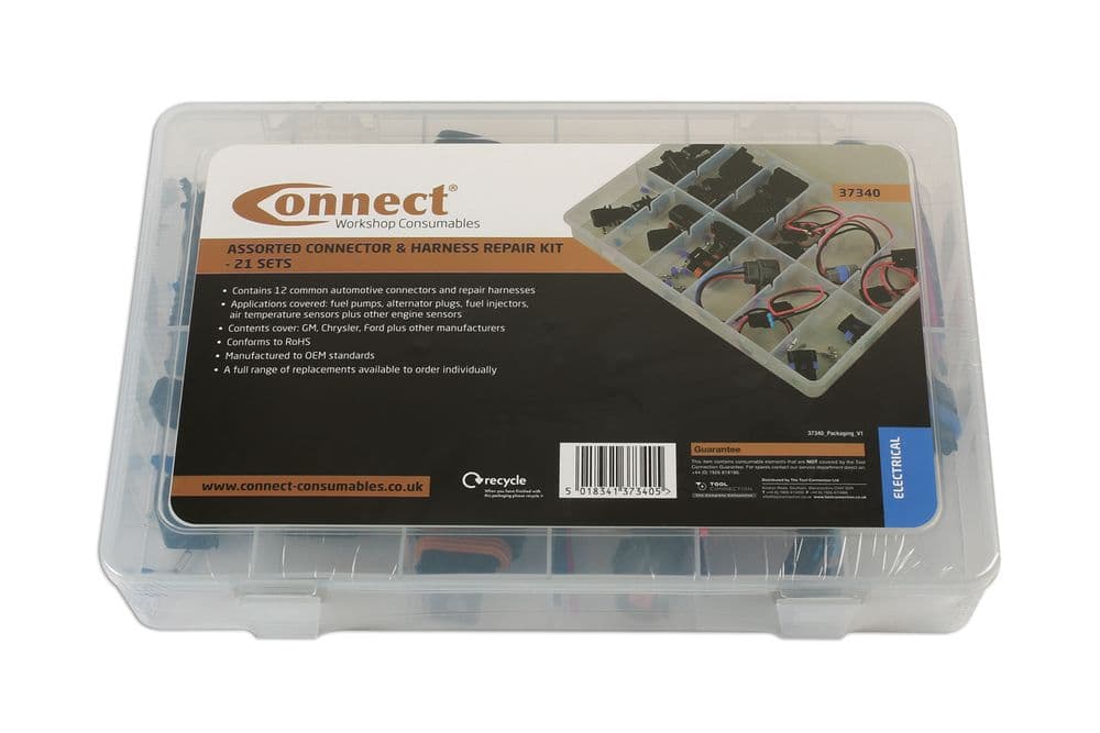 Connect 37340 Assorted Connector & Harness Repair Kit 21 Sets