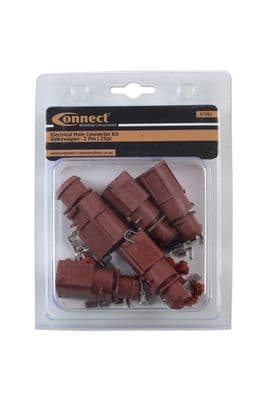 Connect 37391 VW Electrical Male Connector 4.8mm 2 Pin Kit 25 Pieces