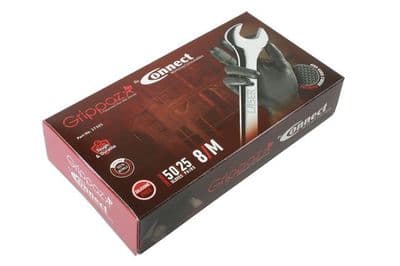 Connect Grippaz Black Nitrile Gloves Box of 50 Medium to XXL