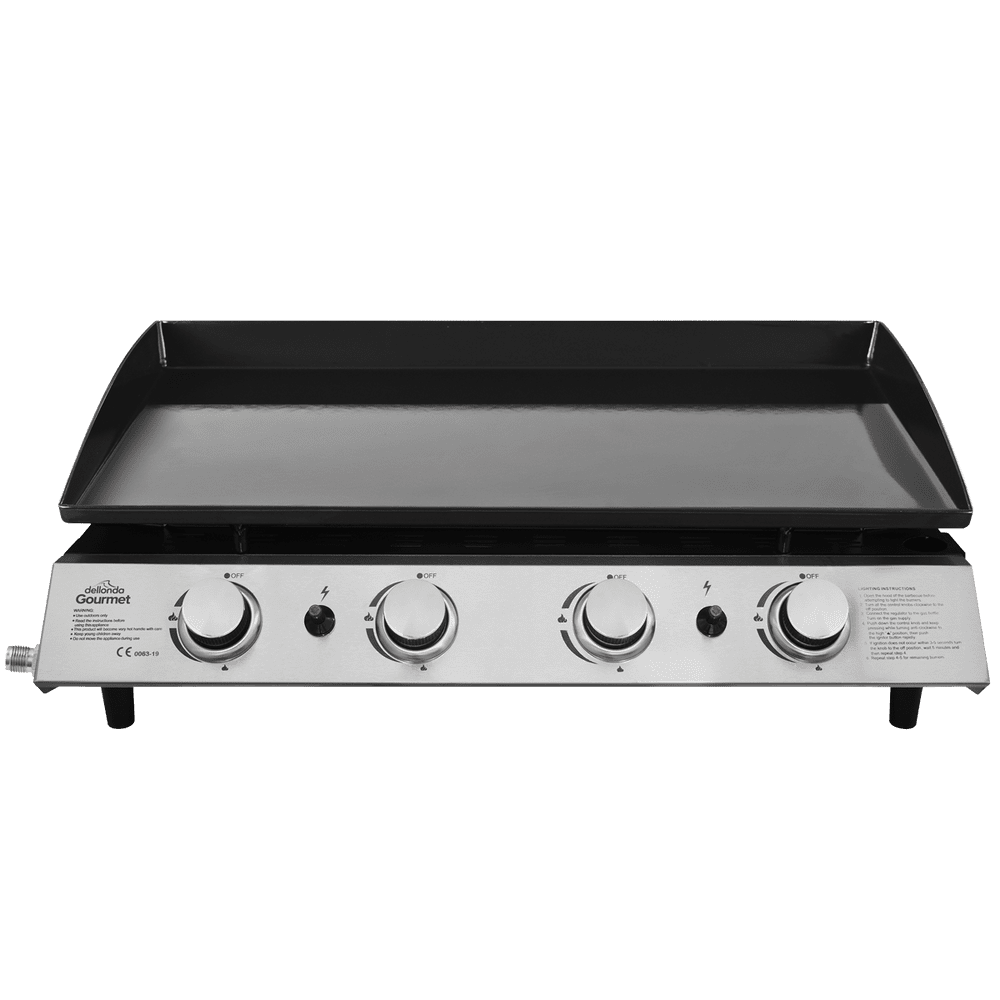 Dellonda DG23 Burner Portable Gas Plancha 10kW BBQ Griddle