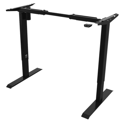 Dellonda DH17 Single Motor Adjustable Desk Frame, 70kg Capacity, Black