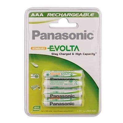 EOL Connect 30650 Panasonic Evolta Rechargeable AAA Battery 4pc x 12