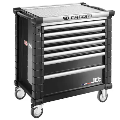 Facom JET.7NM4A Roller Cabinet With 7 Drawers Black