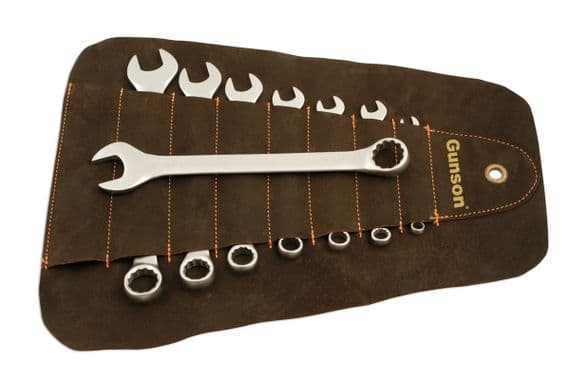 Gunson 77124 Whitworth Combination Spanner Set 8 Piece