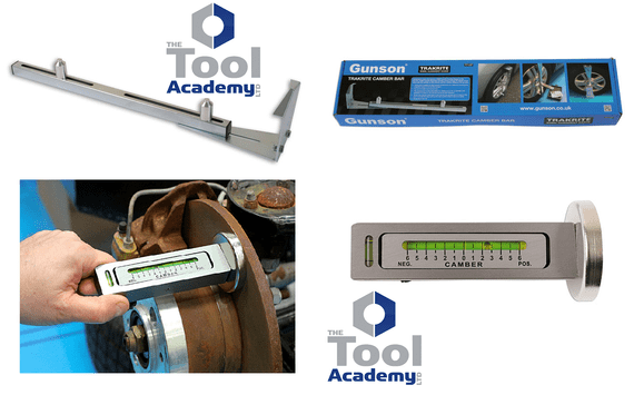 Gunson 77137+77066 DIY Magnetic Wheel Alignment Camber Castor Gauge & Camber Bar