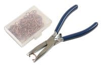 Gunson 77164 101 Piece Hog Ring Plier Set