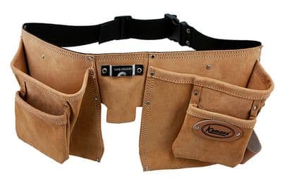 Kamasa 55945 Tool Belt Pouch Pockets Heavy Duty Workwear Tool Storage Home DIY