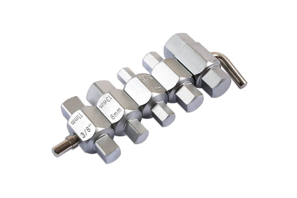 Laser 1580 5 Piece Drain Plug Key Set