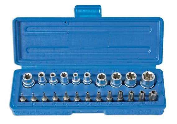 Laser 3081 Star Socket & Bit Set 23 piece