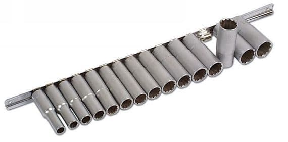 Laser 3660 Deep Socket Set - Bi-Hex | 15 piece