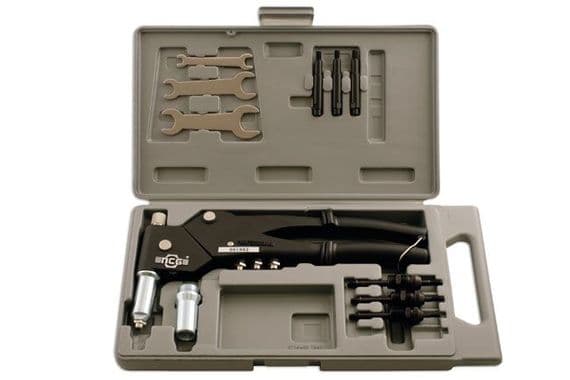 Laser 3713 Riveter Set - Swivel Head