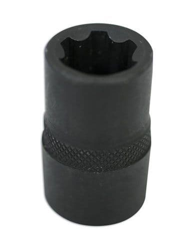 Laser 1537 Steckschlüssel, 1/2 Zoll, E12 – Für Torx-Schrauben, Chrom-Vanadium