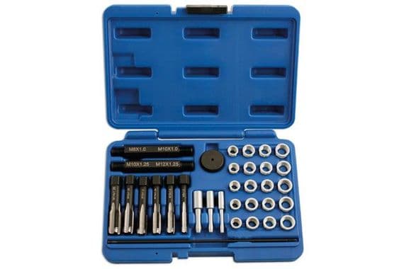 Laser 5206 33 Piece Glow Plug Thread Repair Kit