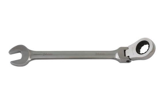 Laser 5753 Ratchet Ring Spanner - Flexi head 24mm