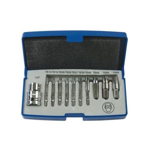 Laser 6080 11 Piece Extractor Set for Torx Fixings