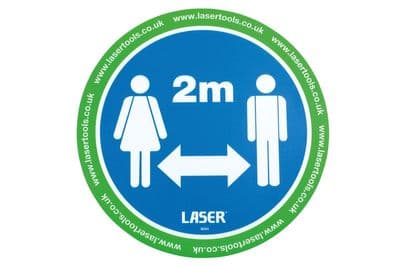 Laser 61701 Laser Tools Floor Sticker 2m Distancing 6pc x 2