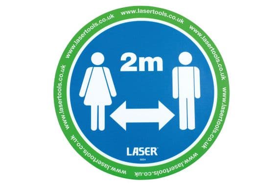 Laser 61701 Laser Tools Floor Sticker 2m Distancing 6pc x 2