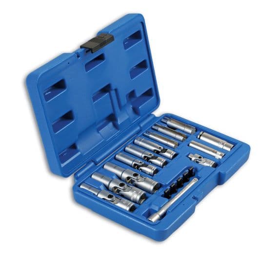 Laser 6424 18 Piece Specialist Thin Walled Glow Plug Socket Set