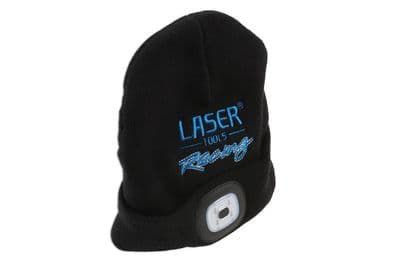 Laser 6899 Laser Tools Racing Beanie Hat with Rechargeable Lamp