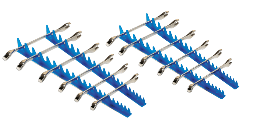 Laser 6975X2 Sharks Teeth Spanner Organiser Rack Holds 40 Spanners