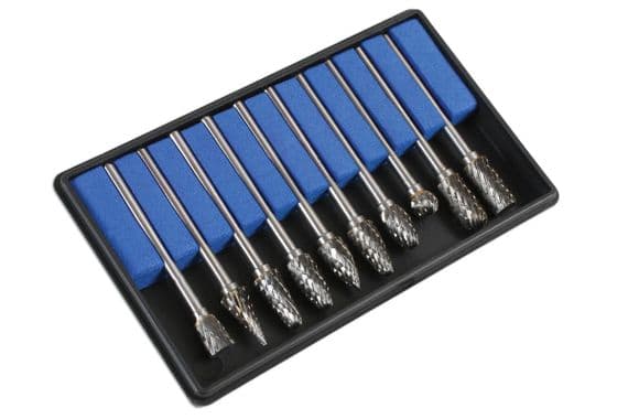 Laser 6989 10 Piece Tungsten Carbide Burr Set