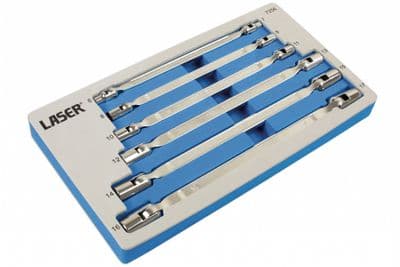 Laser 7256 6 Piece Double Flexible Socket Wrench Set