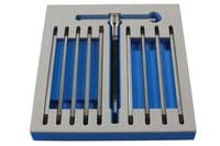 Laser 7284 12 Piece T Handle Double End Screwdriver Set