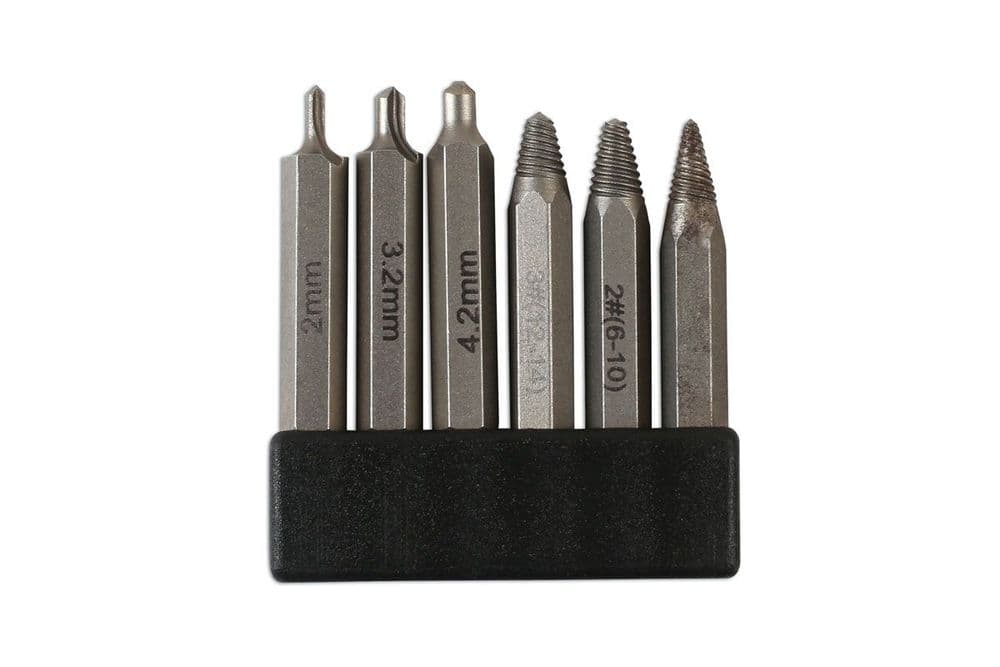 Laser 7292 6 Piece Screw Extractor Bit Set