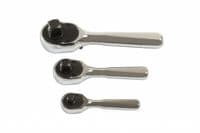 Laser 7388 3 Piece 108 Teeth Stubby Ratchet Set