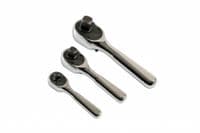 Laser 7388 3 Piece 108 Teeth Stubby Ratchet Set