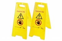 Laser 7521 2 Piece EV/Hybrid Floor Warning Signs