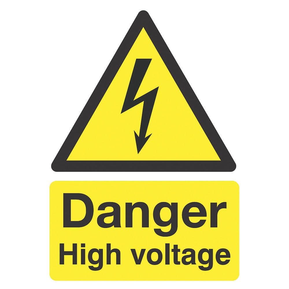Laser 7574 High Voltage Sign Double Sided