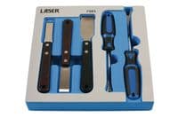 Laser 7583 Clip Remover And Tungsten Tipped Scraper Set 5pc