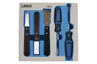 Laser 7583 Clip Remover And Tungsten Tipped Scraper Set 5pc