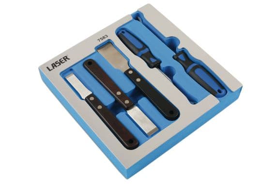 Laser 7583 Clip Remover And Tungsten Tipped Scraper Set 5pc